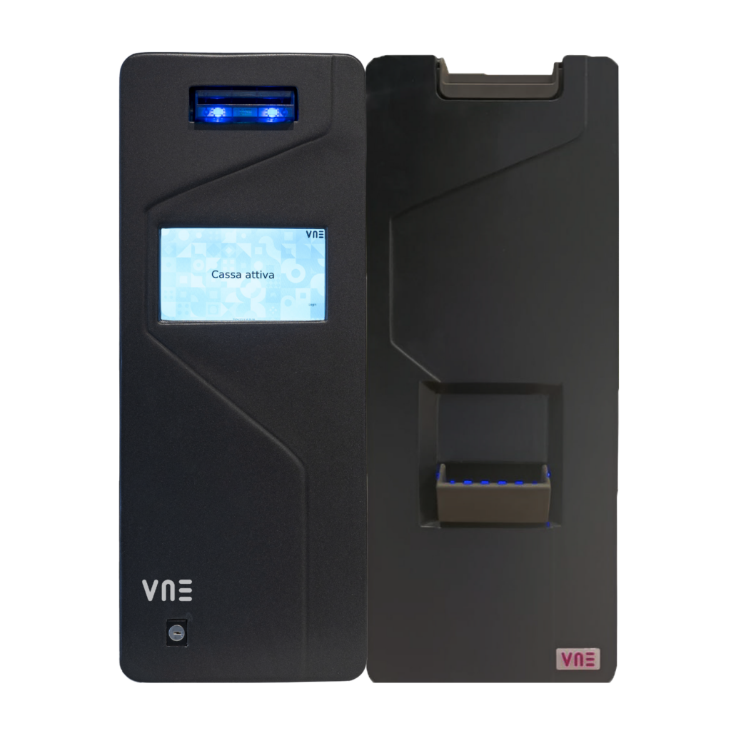 Foto de VNE Cajón de Cobro Automático VNE CASH 1.1 · Reciclador de Billetes 4BV y Tolva Multimoneda MIX8 · Chasis Blindado 4mm (PN: CASH-1.1-4BV+MIX8)