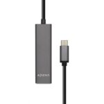 Concentrador USB Aisens A109-0403 USB-C/M-4xTipo A/H gris, 15cm