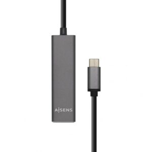 Foto de Aisens Concentrador USB Aisens A109-0403 USB-C/M-4xTipo A/H gris, 15cm (PN: A109-0403)
