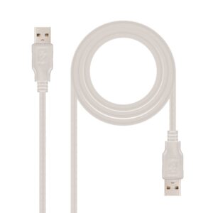 Foto de NANOCABLE Nanocable Cable de Interconexión USB 2.0 A/M a A/M · Blindaje Industrial · 2.0 m (PN: 10.01.0303)