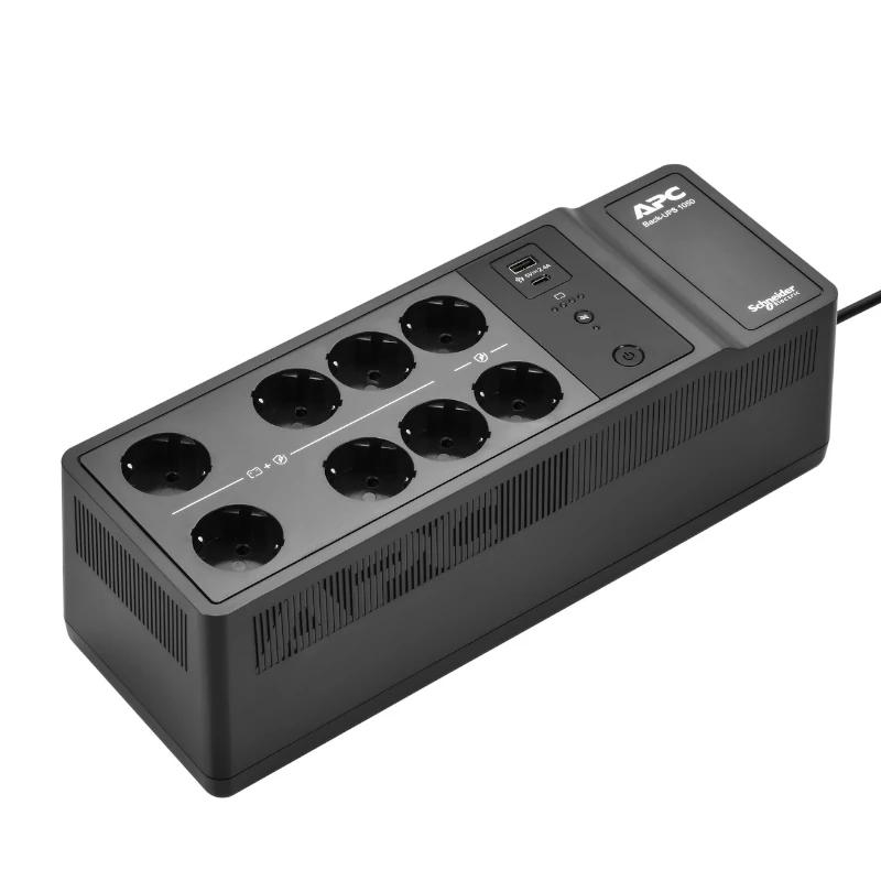 Foto de APC SAI Interactivo APC Back-UPS BE1050G2-GR 1050VA / 600W · 8 Tomas Schuko · Puertos USB A+C (PN: BE1050G2-GR)