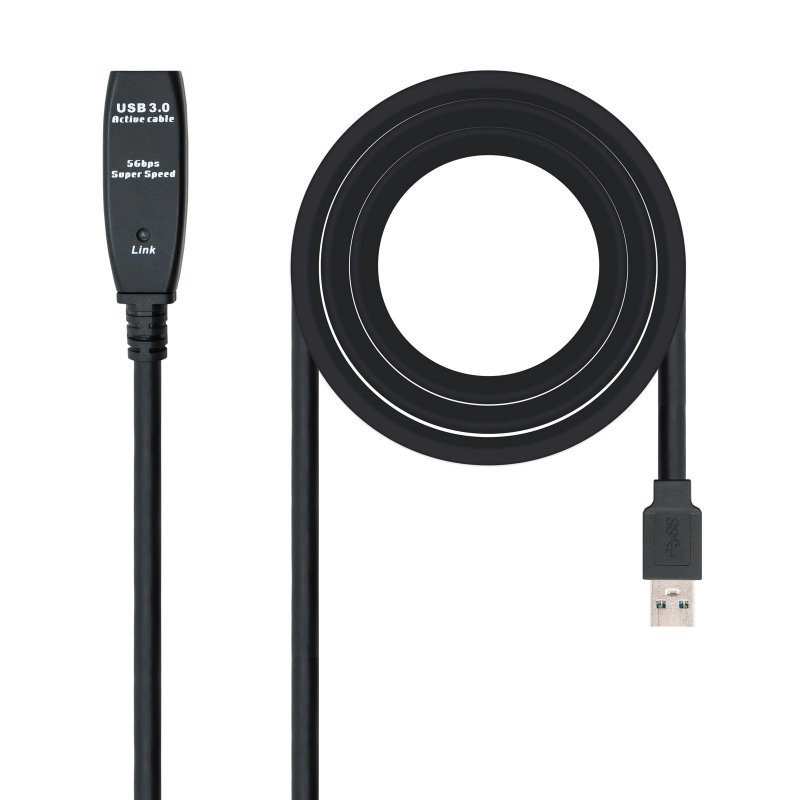 Foto de NANOCABLE Cable Prolongador Activo USB 3.0 Nanocable P/N 10.01.0311 · 5 Metros (PN: 10.01.0311)