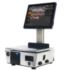 Balanza Comercial Integradora Marques BM5 ARM DC · Doble Pantalla · Capacidad 6/15kg Div. 2/5g · Impresora Térmica 80mm y Etiquetadora Linerless