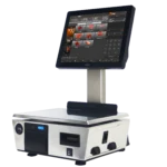 Foto de MARQUES Balanza Comercial Integradora Marques BM5 ARM DC · Doble Pantalla · Capacidad 6/15kg Div. 2/5g · Impresora Térmica 80mm y Etiquetadora Linerless (PN: 20384315612E)