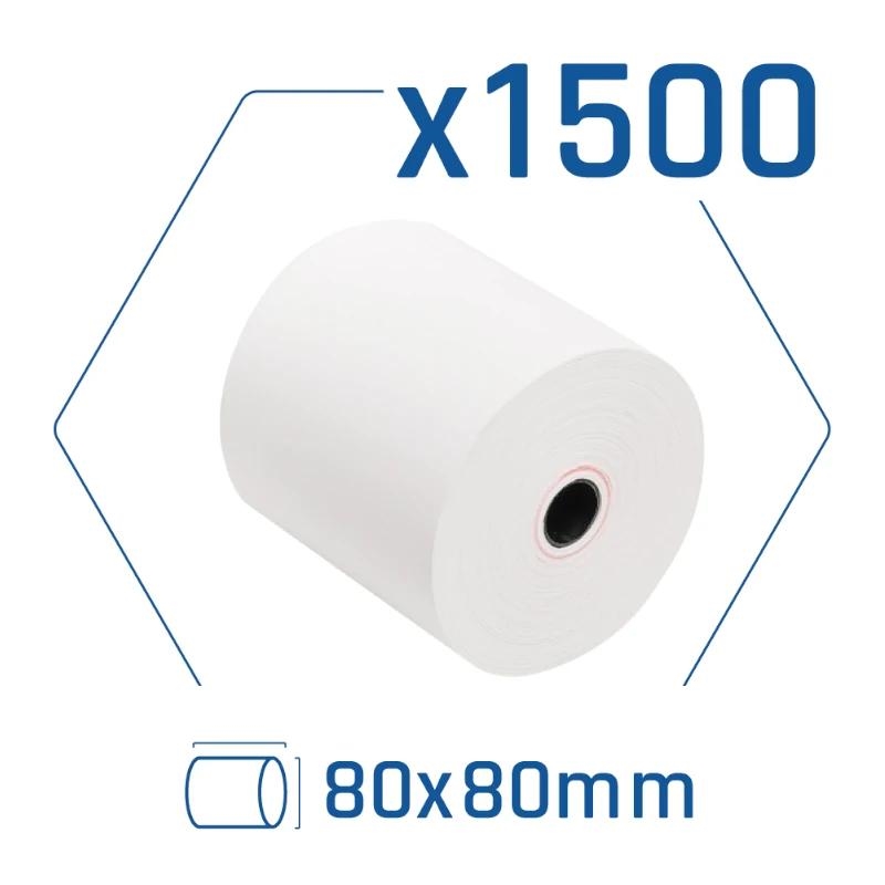 Foto de iggual Papel Térmico sin BPA 80x80mm - Pack 1500 rollos (PN: IGG317655p1500)
