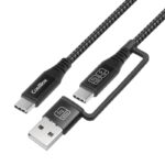 Cable Híbrido de Datos y Alimentación CoolBox USB-C 3.2 Gen2 a USB-C / USB-A · 1.8 metros · Power Delivery 60W