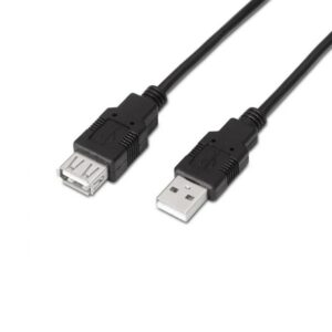 Foto de Aisens Cable USB 2.0 Tipo A/M-A/H negro 1.8m Aisens A101-0016 (PN: A101-0016)