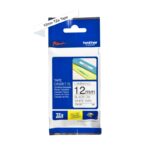 Cinta Laminada Brother TZe-231 · Ancho 12 mm · Texto Negro sobre Fondo Blanco · Longitud 8m