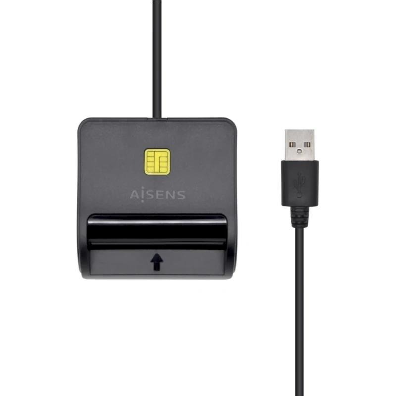 Foto de Aisens Lector Tarjetas Inteligente Aisens ASCR-SN01-BK Negro (PN: ASCR-SN01-BK)