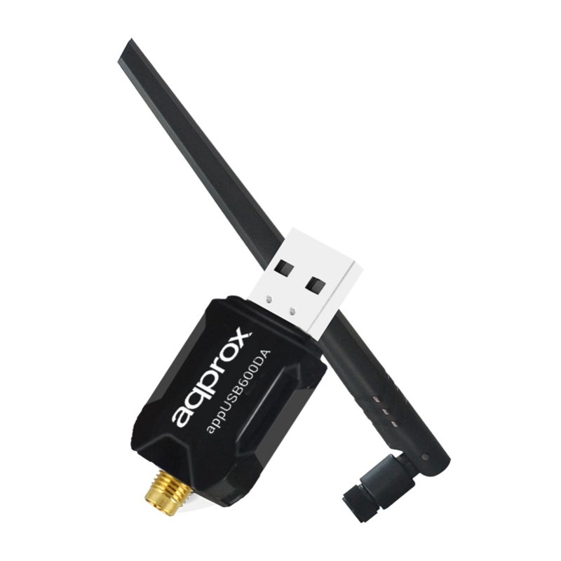 Foto de approx! Adaptador WiFi N600 USB approx APPUSB600DA (PN: APPUSB600DA)