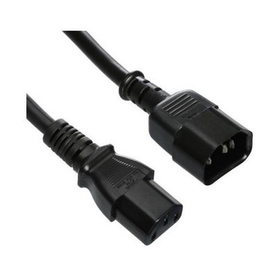 Foto de NANOCABLE Nanocable Cable de Alimentación C14 a C13 · 100% Cobre AWG18 · 1.5 Metros (PN: 10.22.0202)
