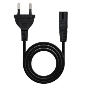 Foto de NANOCABLE Cable de Alimentación Nanocable CEE7/16 Macho a IEC C7 Hembra · 3 Metros · Negro (PN: 10.22.0402-L300)