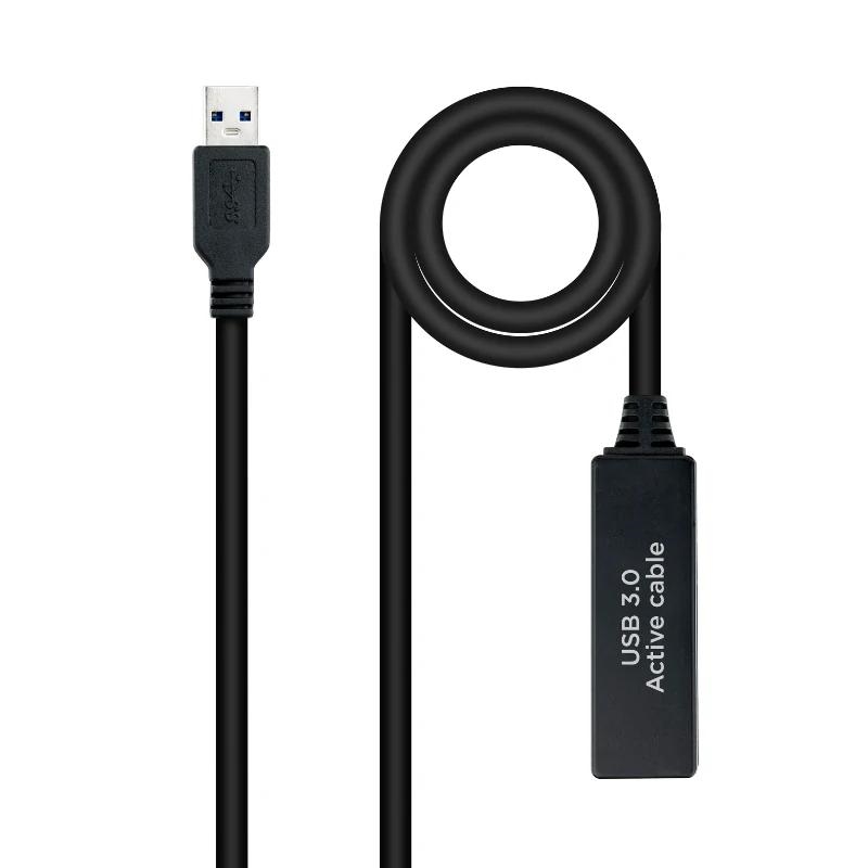 Foto de NANOCABLE Nanocable Prolongador USB 3.0 Activo con Amplificador de Señal · 5 Metros (PN: 10.01.0312)