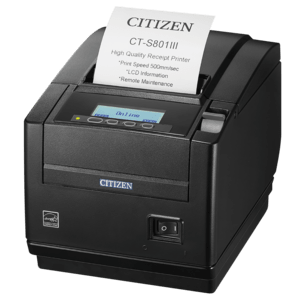 Foto de CITIZEN Impresora de Tickets Térmica Citizen CT-S801III · 500 mm/s · USB · Negro (PN: CTS801IIIS3NEBPXX)