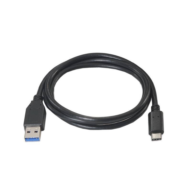 Foto de NANOCABLE Cable USB 3.1 Gen2 10Gbps 3A Nanocable USB-C/M a USB-A/M Negro (PN: 10.01.4001)