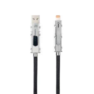 Foto de NANOCABLE Cable de Datos y Carga Multi-Conector Nanocable 10.01.2602 · USB-C y USB-A a Lightning y USB-C · 2 Metros (PN: 10.01.2602)