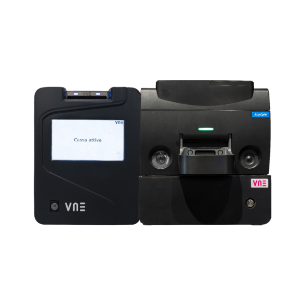 Cajón Inteligente de Gestión de Efectivo VNE CASH 2.2 · Reciclador 4BH y Tolva ASA8 · Chasis Blindado 4mm · Integración API POS