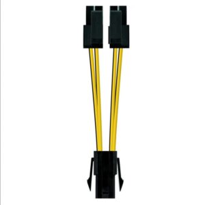 Foto de NANOCABLE Nanocable Cable de Alimentación CPU 4 Pines Hembra a 4+4 Pines Macho 15cm (10.19.1401) (PN: 10.19.1401)