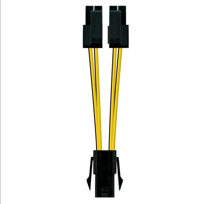 Foto de NANOCABLE Nanocable Cable de Alimentación CPU 4 Pines Hembra a 4+4 Pines Macho 15cm (10.19.1401) (PN: 10.19.1401)