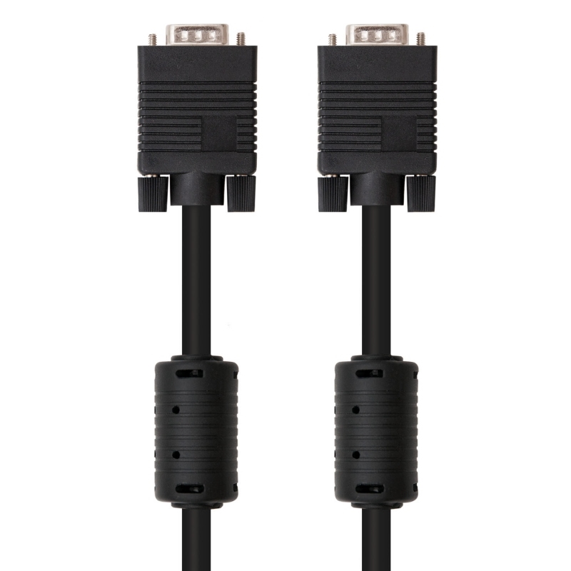 Foto de NANOCABLE Cable KVM VGA y PS/2 Nanocable 10.15.0110 · Coaxial de Alta Densidad · Doble Apantallamiento · 10 metros (PN: 10.15.0110)