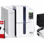 Foto de EVOLIS Impresora de Tarjetas Plásticas Evolis Edikio Duplex · Doble Cara · 300 dpi · USB · Ethernet · Kit Completo (PN: ED1H0000CD-BS003)