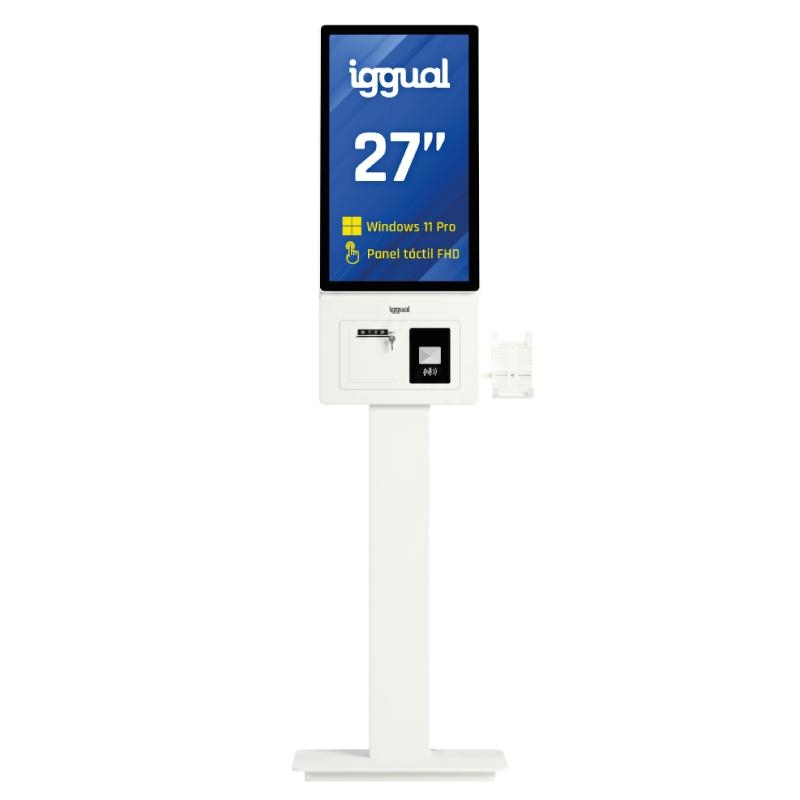 Foto de iggual Kiosco Digital Interactivo iggual FHD ORCHID 27" · Pantalla Táctil (PN: IGG319932)