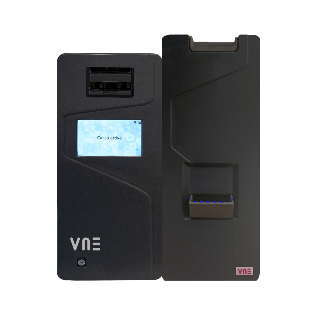 Foto de VNE Cajón Inteligente de Gestión de Efectivo VNE CASH 4.1 · Módulo Reciclador S2 y Tolva MIX8 · Chasis de Acero Blindado 4mm (PN: CASH-4.1-S2+MIX8)