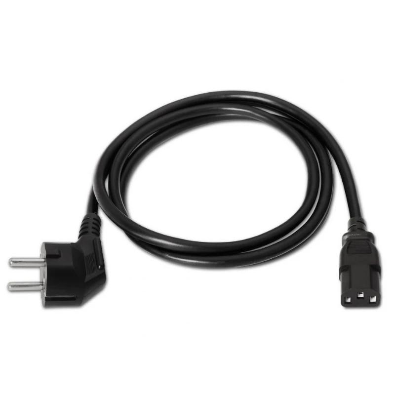 Foto de Aisens Cable de Alimentación Schuko (CEE7/7) a IEC C13 Aisens · Longitud 3.0m · Conductores 1.0mm² (PN: A132-0168)